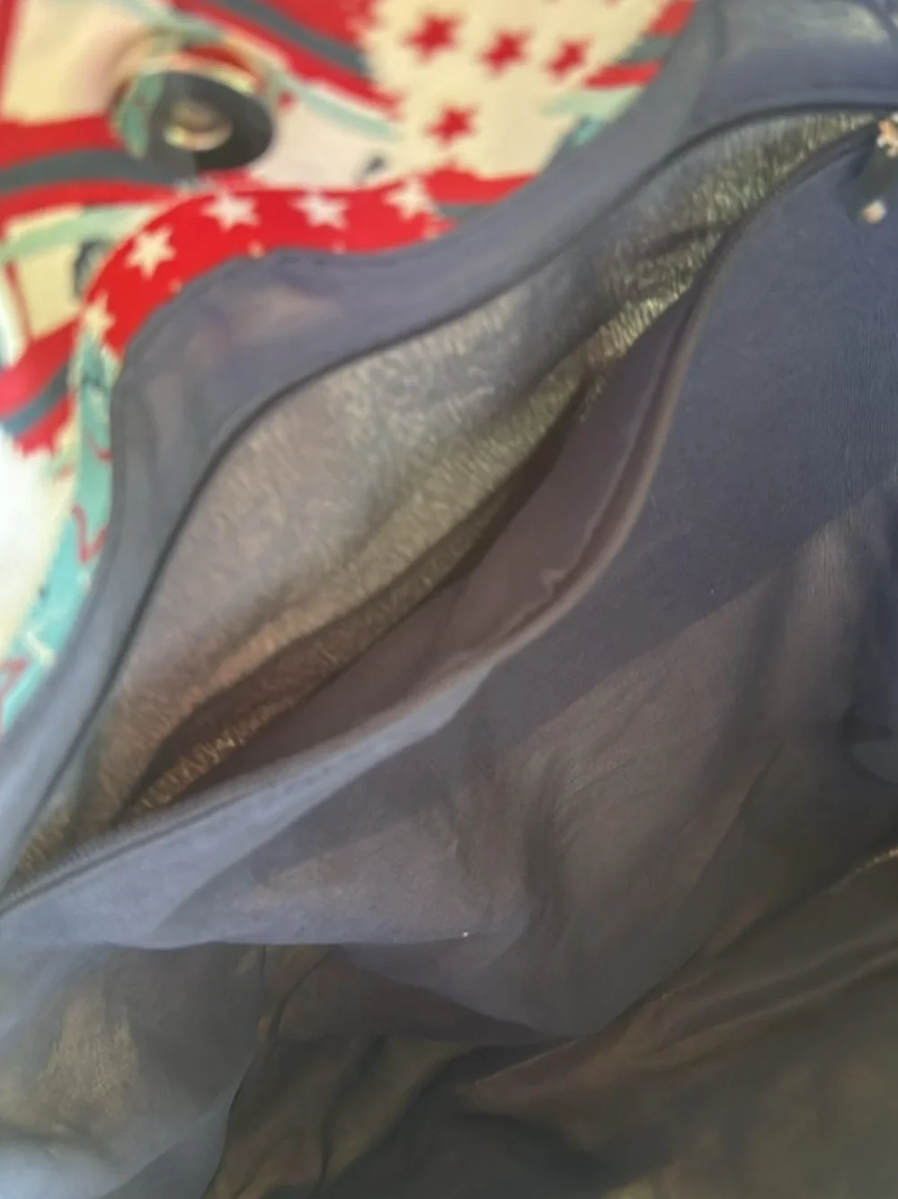 Patchwork Red, Blue & White Tote Bag